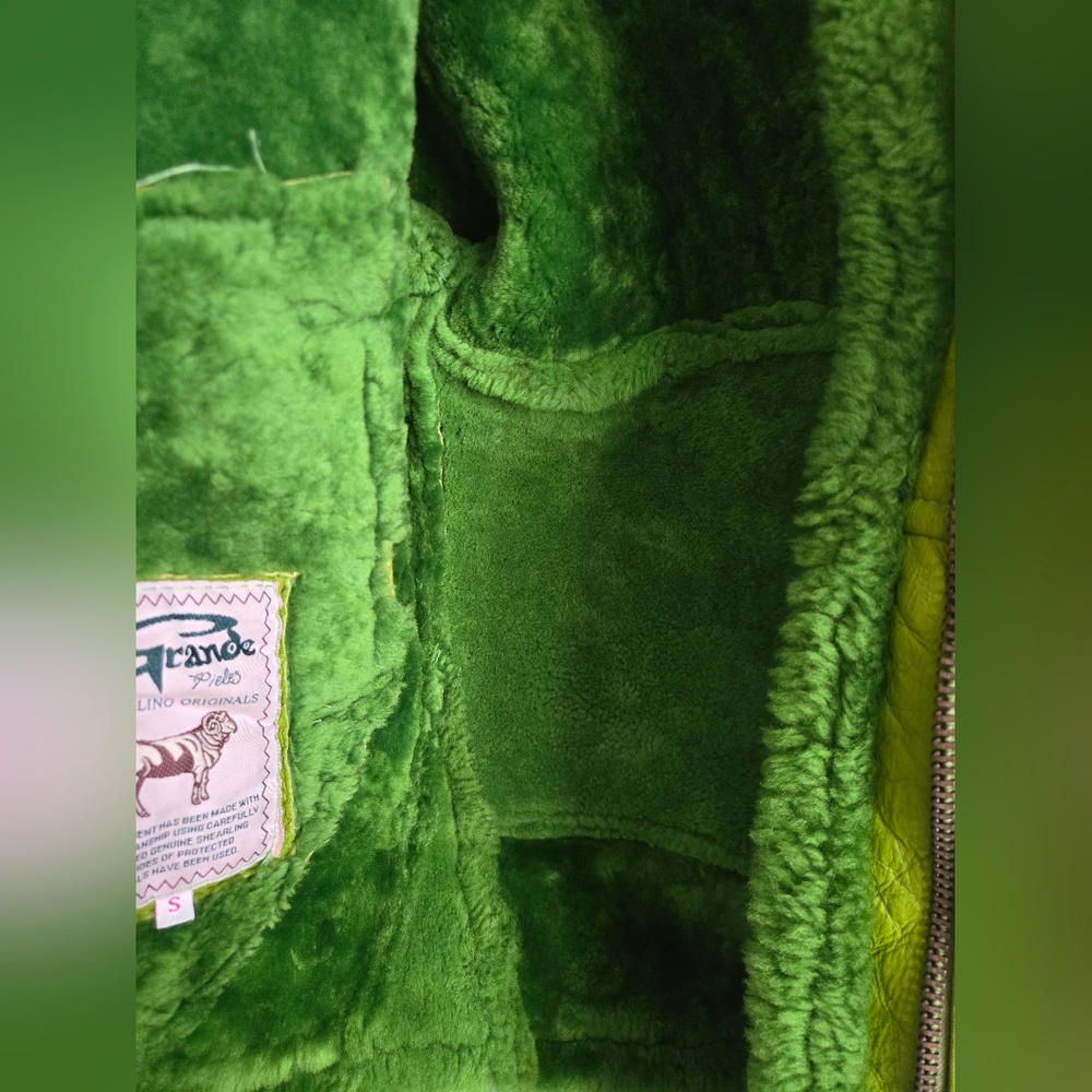 Vintage Shearling Bomber Jacket - image 4